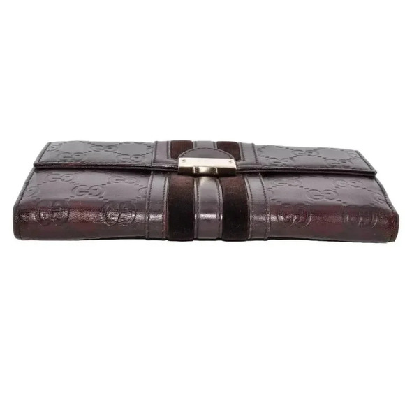 Gucci Brown Leather Continental Wallet with Logo Accents - Picture 6 of 12